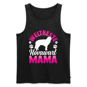 Weltbeste Hovawart Mama derber Bauernhund - Männer Premium Bio Tank Top - Schwarz - Vorne - Michal (187cm)
