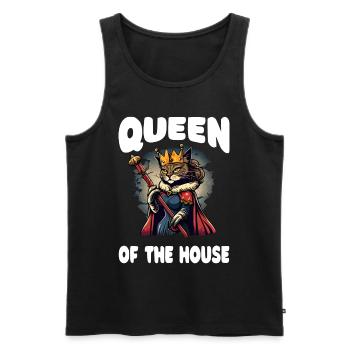 Funny Saying Proud Cat Owner - Men's Premium Organic Tank Top - black - Front - Michal (187cm)