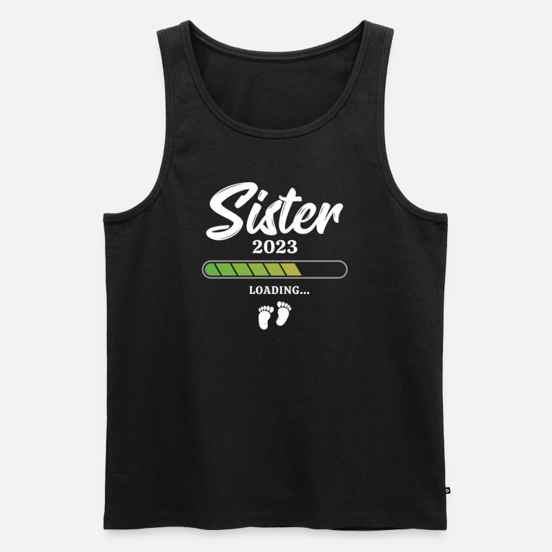Sister Loading 2023 - Männer Premium Bio Tank Top - Schwarz