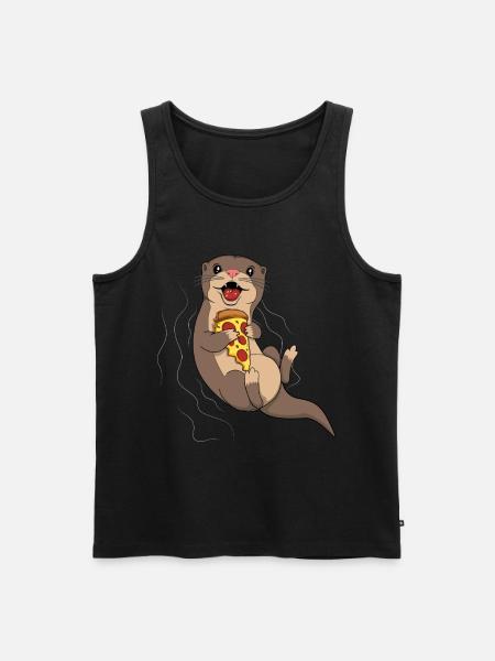 Pizza King Pizza Dronning Odder Elsker Havdyr - Herre Premium økologisk tanktop - sort