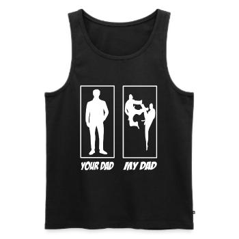 Your Dad My Dad Martial Arts Dad - Men's Premium Organic Tank Top - black - Front - AI Model Male 178 light (178cm)