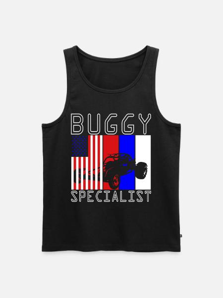 Dune Buggy Beach Buggy - Männer Premium Bio Tank Top - Schwarz
