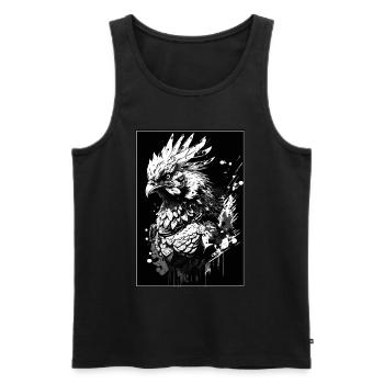 Chickens Whisperer Farm Farmer Chicken coop Chicken - Men's Premium Organic Tank Top - black - Front - Michal (187cm)