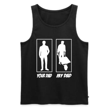 Your dad my dad horticulturist dad - Men's Premium Organic Tank Top - black - Front - AI Model Male 178 light (178cm)