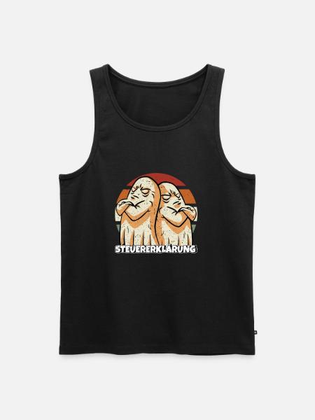 Steuererklärung - Männer Premium Bio Tank Top - Schwarz