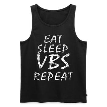 VBS Mitarbeiter Ferienbibelschule Christlich - Männer Premium Bio Tank Top - Schwarz - Vorne - Michal (187cm)