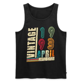 Great since 1993 30 years of perfection - 30. - Men's Premium Organic Tank Top - black - Front - Michal (187cm)