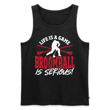 Broomball Broom Ball Broomball Lovers - Débardeur bio Premium Homme - noir - Devant - Michal (187cm)