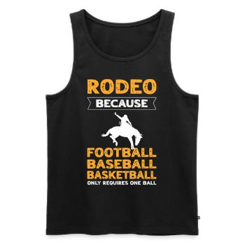 Rodeo Bullriding Western Sports Horse Riding - Männer Premium Bio Tank Top - Schwarz - Vorne - AI Model Male 178 light (178cm)