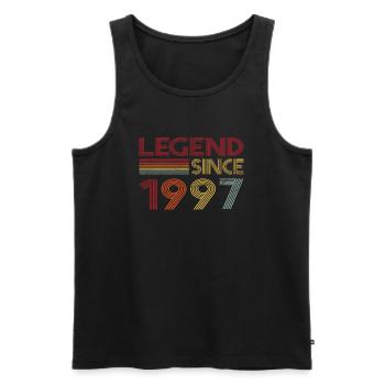 1997 Birthday Legend depuis Retro Vintage - Débardeur bio Premium Homme - noir - Devant - Michal (187cm)