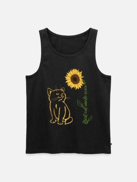 Best Cat Uncle Ever - Men's Premium Organic Tank Top - black