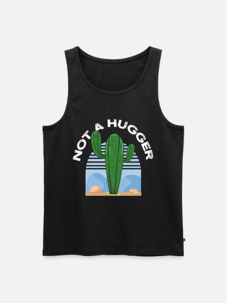 Funny cactus - Men's Premium Organic Tank Top - black