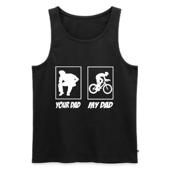 Racer - Men's Premium Organic Tank Top - black - Front - AI Model Male 178 light (178cm)