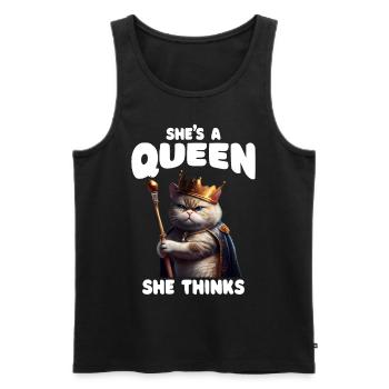 Katzeneltern, die Kätzchen sagen - Männer Premium Bio Tank Top - Schwarz - Vorne - Michal (187cm)