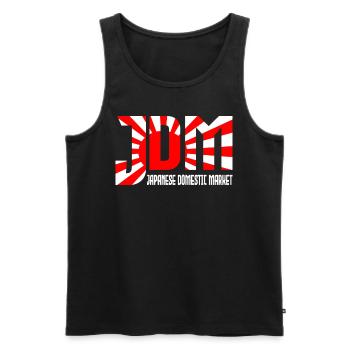 JDM Japanese Domestic Market Automotive - Männer Premium Bio Tank Top - Schwarz - Vorne - Michal (187cm)