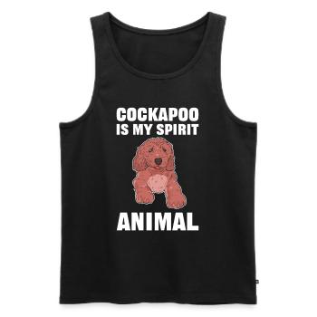 Cockapoo Is My Spirit Animal Cockapoo Dog - Männer Premium Bio Tank Top - Schwarz - Vorne - Michal (187cm)