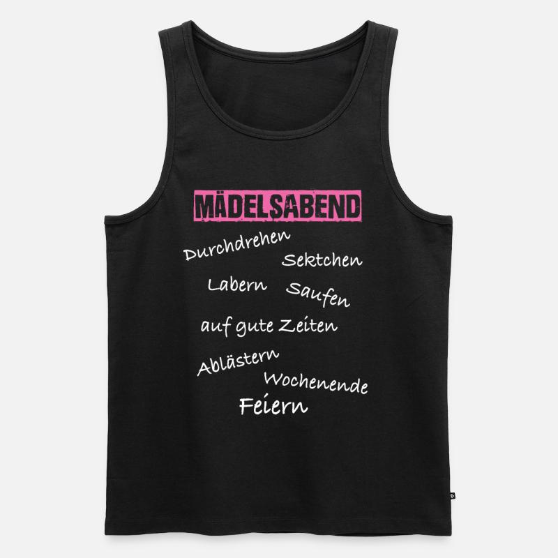 Mädelsabend Jga - Männer Premium Bio Tank Top - Schwarz
