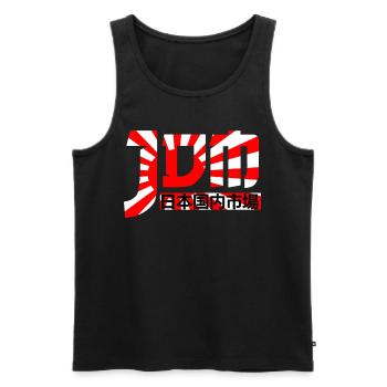 JDM Japanese Domestic Market Automotive - Männer Premium Bio Tank Top - Schwarz - Vorne - Michal (187cm)
