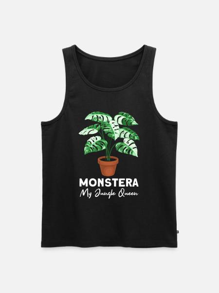 Monstera My Jungle Queen - Men's Premium Organic Tank Top - black