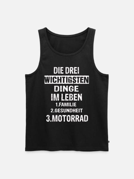 Motorrad - Männer Premium Bio Tank Top - Schwarz