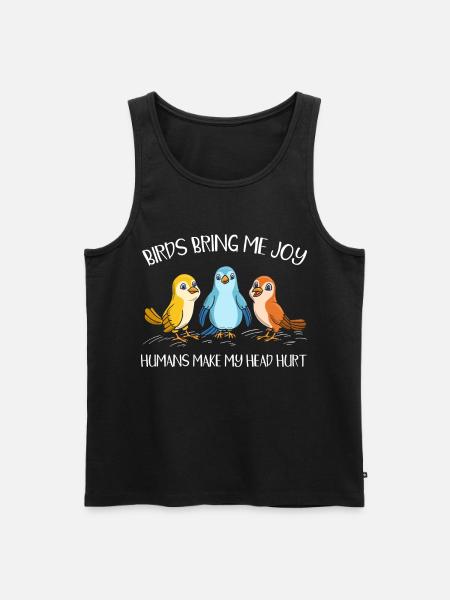 Joy with people - Men's Premium Organic Tank Top - black