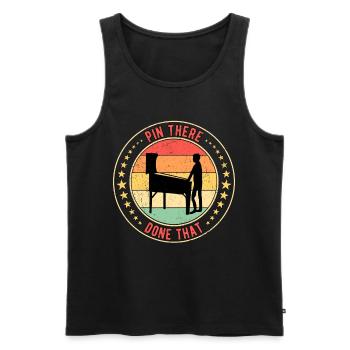 Pinball Pinball Machine Pin There Done That - Men's Premium Organic Tank Top - black - Front - Michal (187cm)
