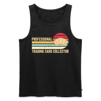 Funny Trading Card Game TCG Retro - Men's Premium Organic Tank Top - black - Front - Michal (187cm)