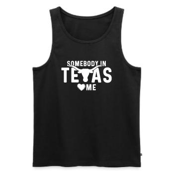 Texas Geschenk Huston Austin Dallas El Paso Rodeo - Männer Premium Bio Tank Top - Schwarz - Vorne - AI Model Male 178 light (178cm)