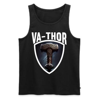 Papa Vathor Va Thor Vatertag Vatertagsgeschenk - Männer Premium Bio Tank Top - Schwarz - Vorne - AI Model Male 178 light (178cm)