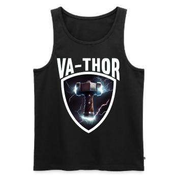 Papa Vathor Va Thor Vatertag Vatertagsgeschenk - Männer Premium Bio Tank Top - Schwarz - Vorne - AI Model Male 178 light (178cm)