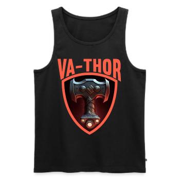 Papa Vathor Va Thor Vatertag Vatertagsgeschenk - Männer Premium Bio Tank Top - Schwarz - Vorne - AI Model Male 178 light (178cm)