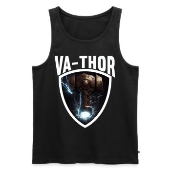 Papa Vathor Va Thor Vatertag Vatertagsgeschenk - Männer Premium Bio Tank Top - Schwarz - Vorne - AI Model Male 178 light (178cm)