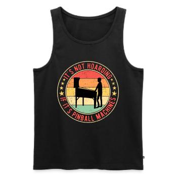 Pinball Pinball Player Hoarding Pinball Machines - Men's Premium Organic Tank Top - black - Front - Michal (187cm)