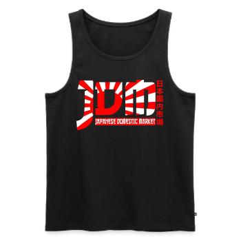 JDM Motorsport Auto Tuning Automotive - Männer Premium Bio Tank Top - Schwarz - Vorne - Michal (187cm)
