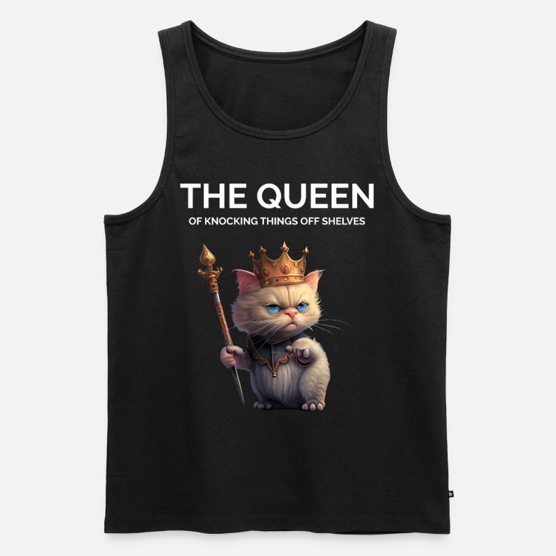 Stolze Katzenmutter - Männer Premium Bio Tank Top - Schwarz