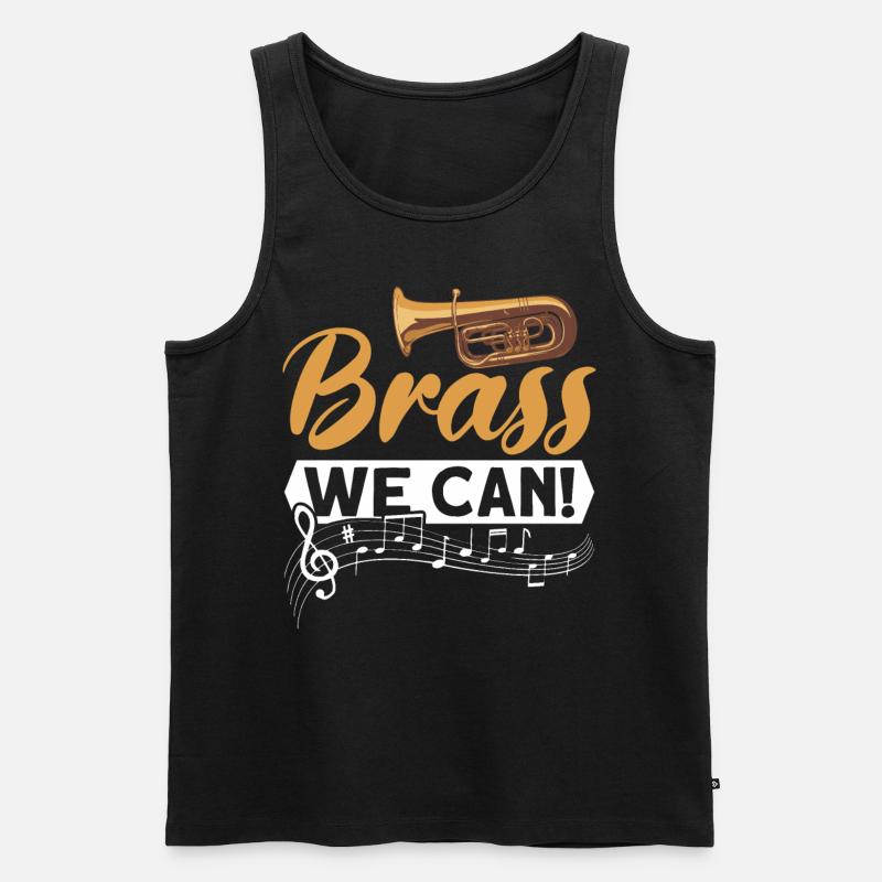 Euphonium Euphoniumspieler Blechbläser Euphonist - Männer Premium Bio Tank Top - Schwarz