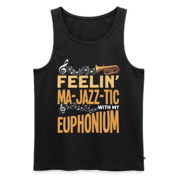 Euphonium Euphonium Joueur Euphoniste Cuivres Euphoniste Euphoniste - Débardeur bio Premium Homme - noir - Devant - Michal (187cm)