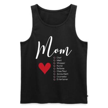 Mom Definitions - Mother's Day Funny Gift - Men's Premium Organic Tank Top - black - Front - Michal (187cm)