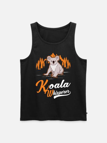 Koala Whisperer Koala Bear - Débardeur bio Premium Homme - noir