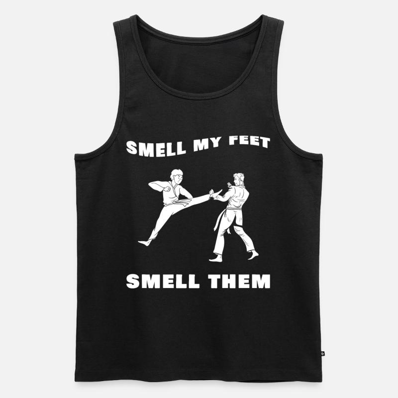 karate - Männer Premium Bio Tank Top - Schwarz