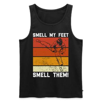 Karate Martial Arts - Männer Premium Bio Tank Top - Schwarz - Vorne - AI Model Male 178 light (178cm)