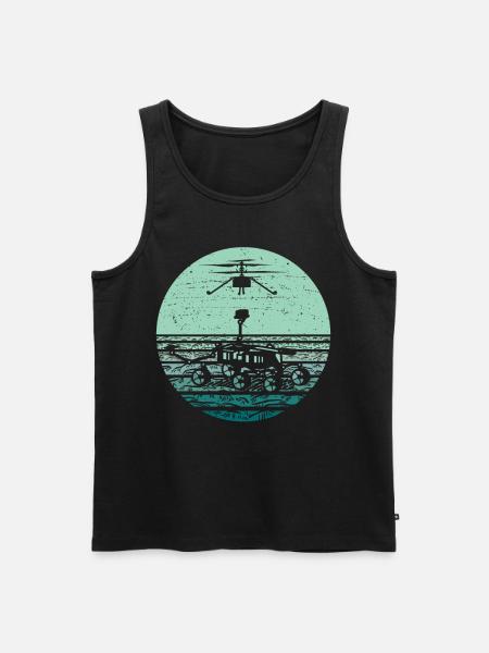Planet Stars Moon Galaxy - Men's Premium Organic Tank Top - black