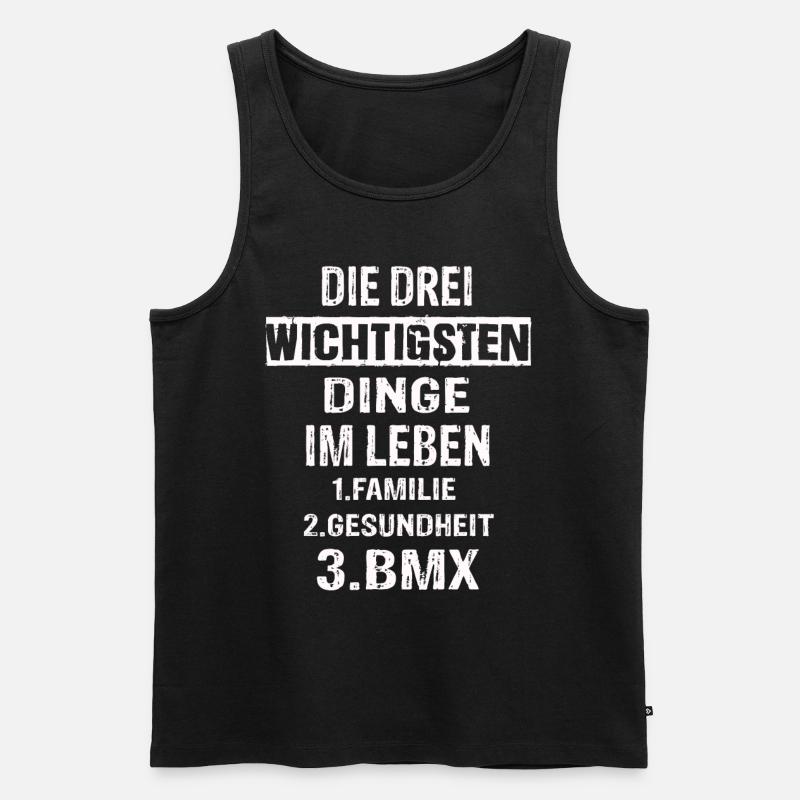 Bmx - Männer Premium Bio Tank Top - Schwarz