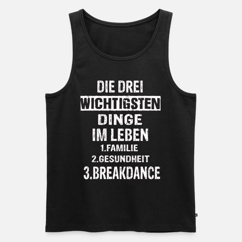 Breakdance - Männer Premium Bio Tank Top - Schwarz