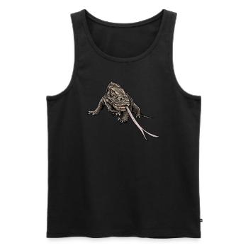 Komodowaran I Komododrache Motiv für Reptilien - Männer Premium Bio Tank Top - Schwarz - Vorne - Michal (187cm)