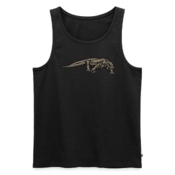 Komodowaran I Komododrache Motiv für Reptilien - Männer Premium Bio Tank Top - Schwarz - Vorne - Michal (187cm)