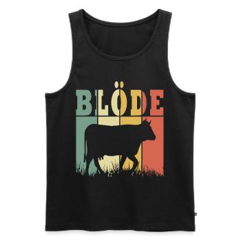 Kuh Kühe Rind Bauernhof Landwirt Geschenk - Männer Premium Bio Tank Top - Schwarz - Vorne - Michal (187cm)