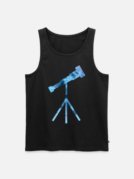 Telescope lover astronomy - Men's Premium Organic Tank Top - black