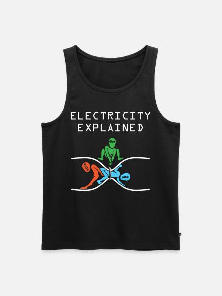 Electron physics - Men's Premium Organic Tank Top - black
