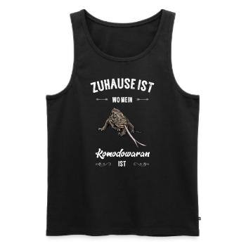 Komodowaran I Komododrache Motiv für Reptilien - Männer Premium Bio Tank Top - Schwarz - Vorne - Michal (187cm)
